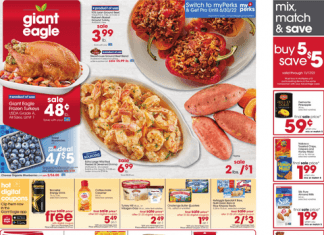 Giant Eagle Weekly Ad Nov 11 – Nov 17, 2021 (Thanks-for-Giving Promotion Included)