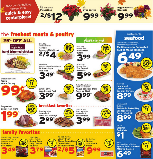 Hannaford Weekly Ad Nov 21 Nov 27, 2021 (Thanksgiving Promotion Included)