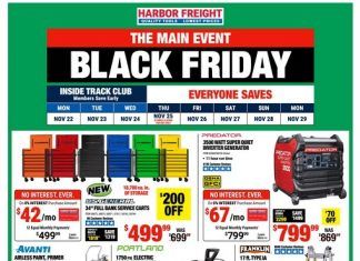 Harbor Freight Black Friday Sale Nov 22 – Nov 29, 2021