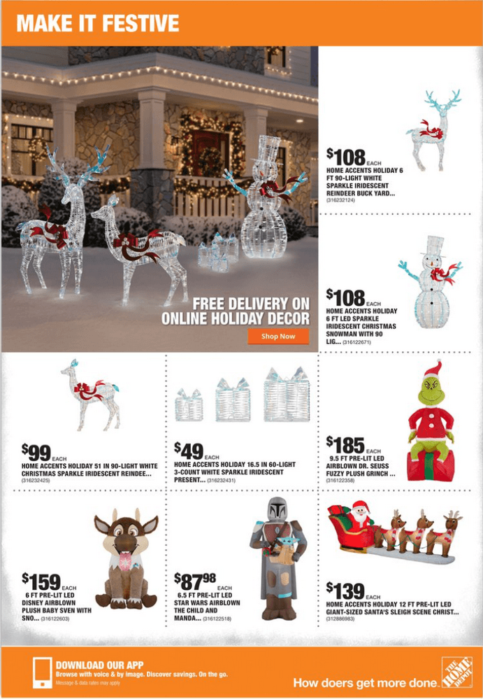 Home Depot Weekly Ad Nov 04 Nov 11, 2021 (Christmas Promotion Included)