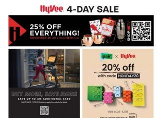 Hy-Vee Flyer Sale Nov 26 – Nov 29, 2021