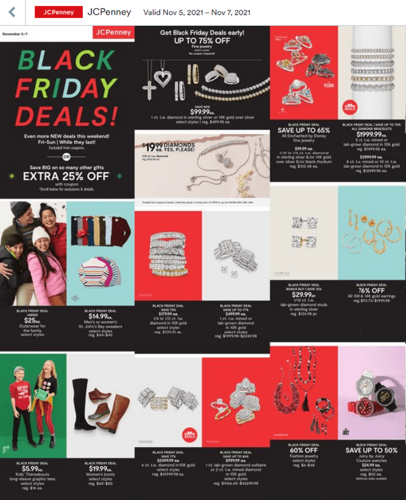 JCPenney Black Friday Ad Nov 05 Nov 07, 2021
