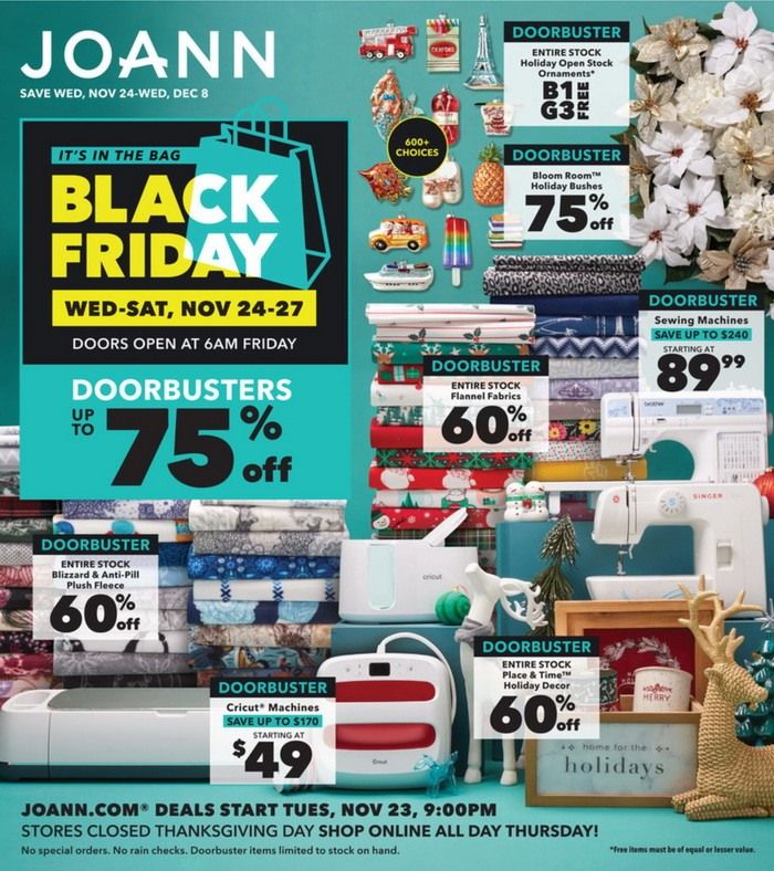JoAnn Weekly Ad Nov 23 Dec 08, 2021