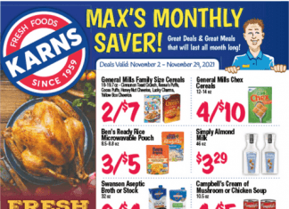 Karns Quality Foods Monthly Ad Nov 02 – Nov 29, 2021