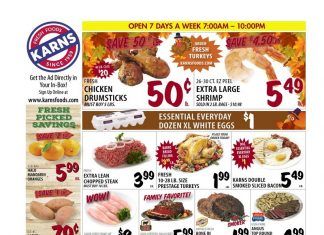 Karns Quality Foods Weekly Ad Nov 16 – Nov 22, 2021