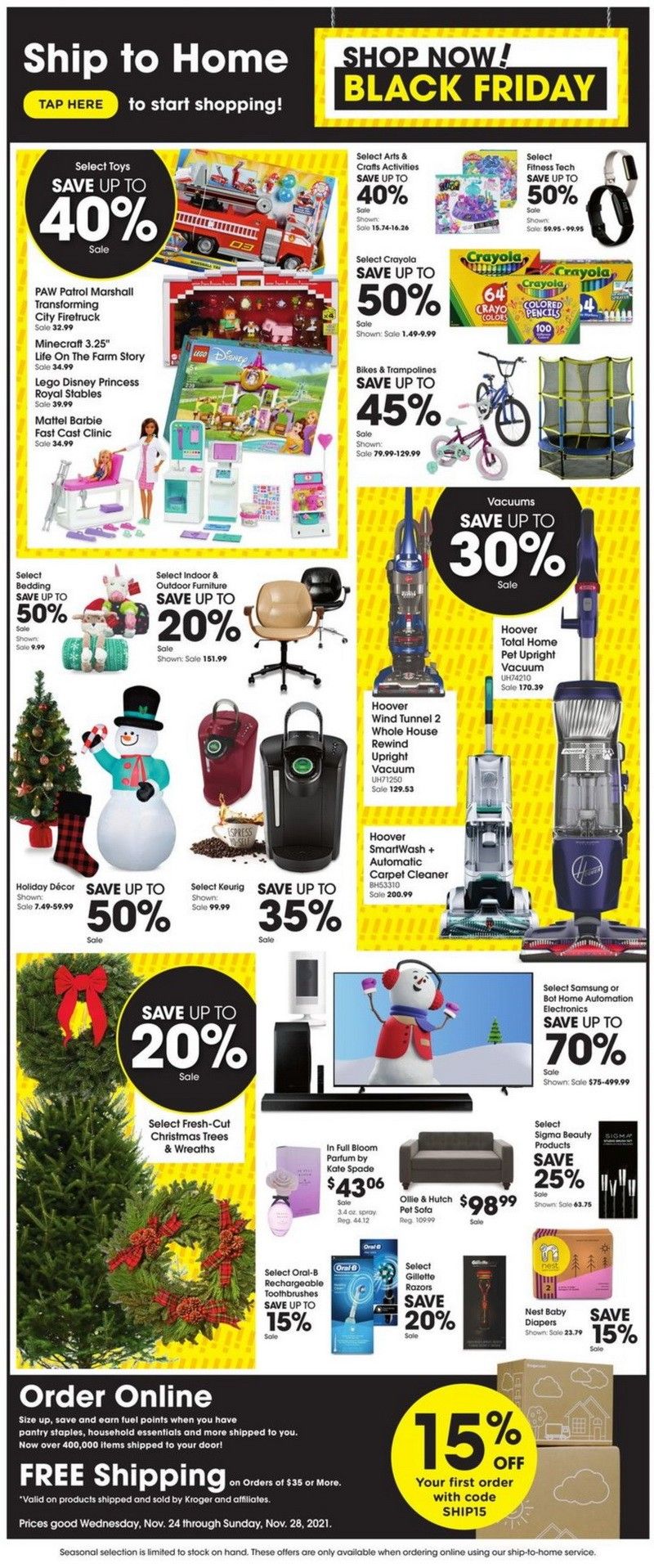 Kroger Black Friday Sale Nov 24 Nov 30, 2021