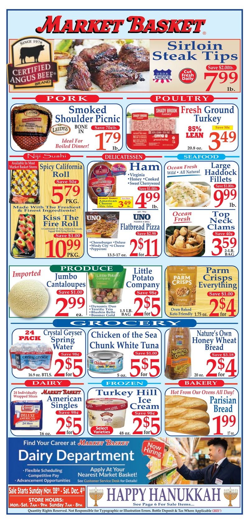 Market Basket Weekly Flyer Nov 28 – Dec 04, 2021