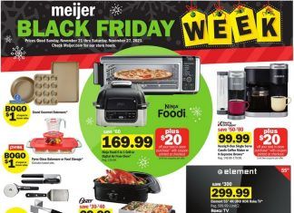 Meijer Black Friday Ad Nov 21 – Nov 27, 2021