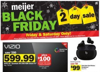 Meijer Black Friday Sale Nov 26 – Nov 27, 2021