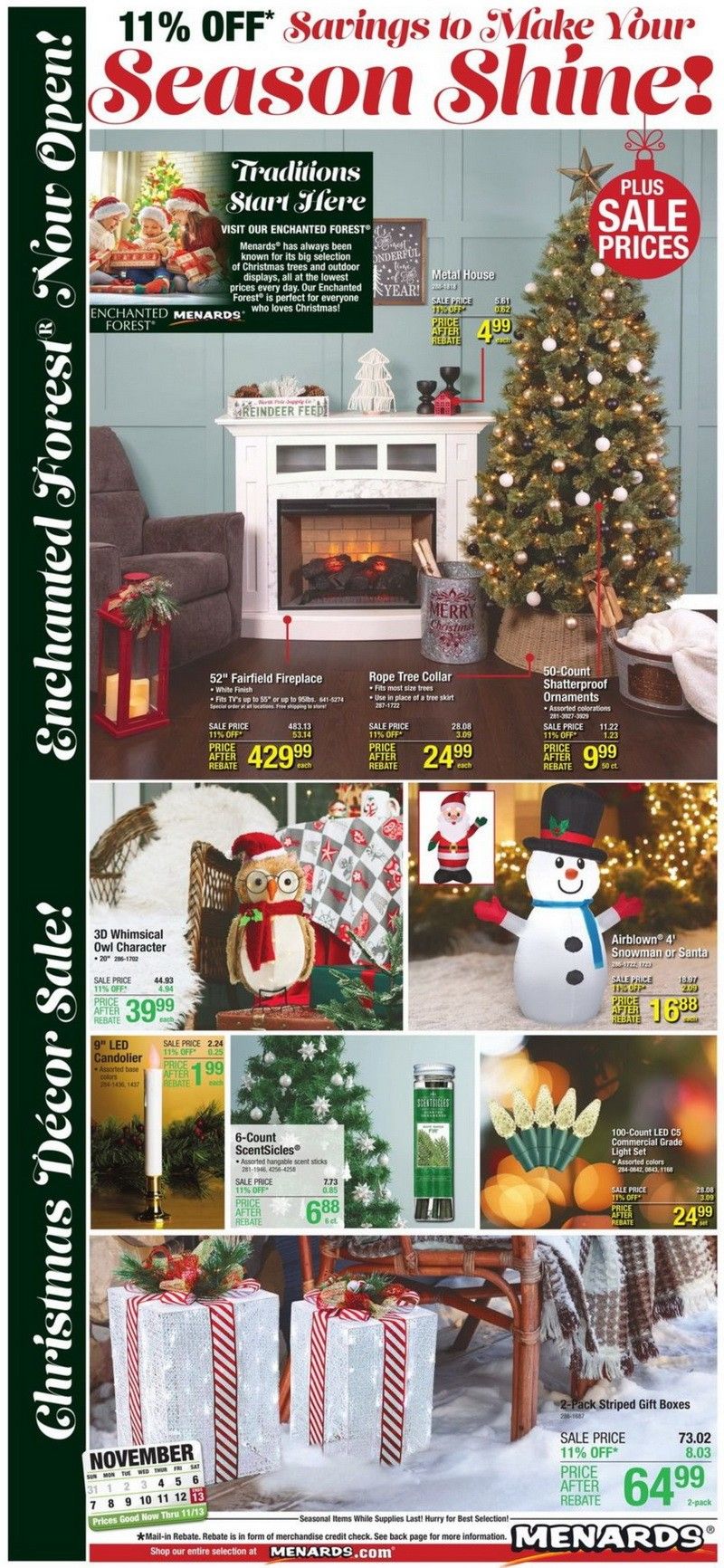 Menards Christmas Decor Sale Nov 04 Nov 13, 2021