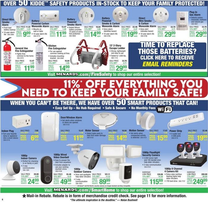 Menards Weekly Ad Nov 04 Nov 13, 2021 (PreBlack Friday Promotion)