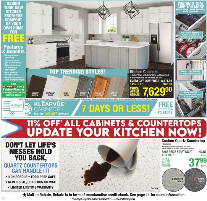 Menards Weekly Ad Nov 04 Nov 13, 2021 (PreBlack Friday Promotion)