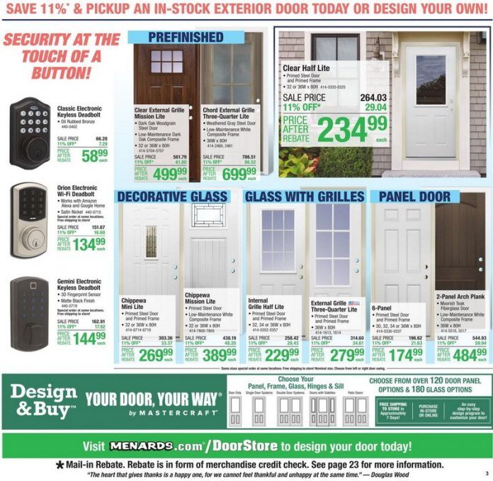 Menards Weekly Ad Nov 11 Nov 24, 2021