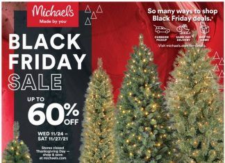 Michaels Black Friday Sale Nov 24 – Nov 27, 2021