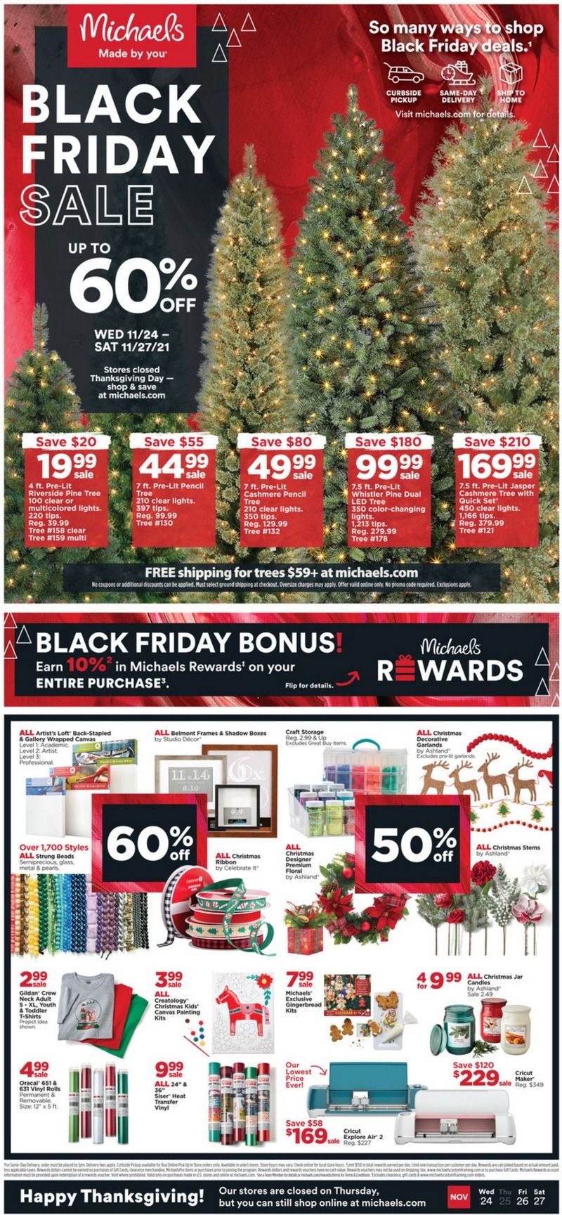 Michaels Black Friday Sale Nov 24 Nov 27, 2021