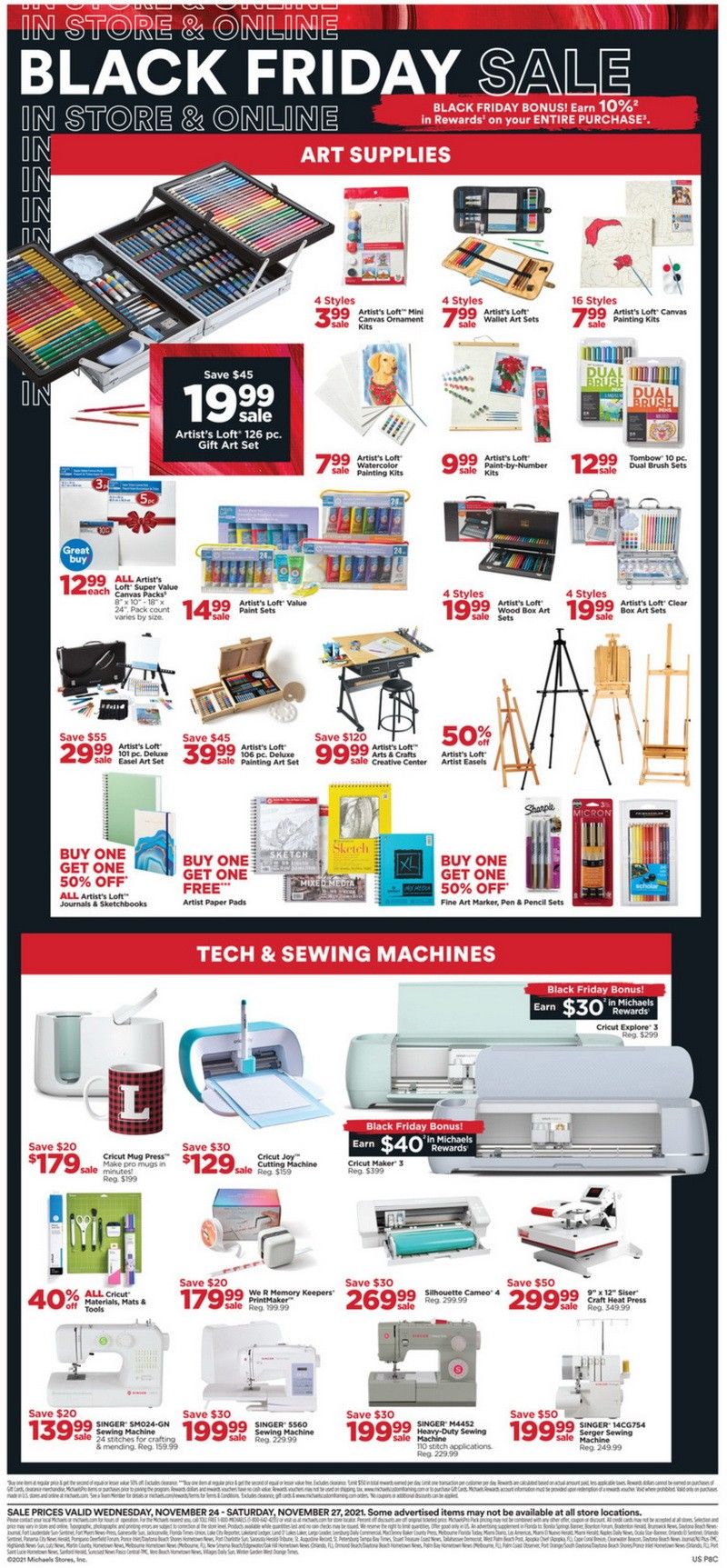 Michaels Black Friday Sale Nov 24 Nov 27, 2021
