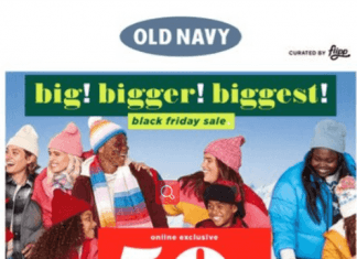 Old Navy Black Friday Sale Nov 25 – Nov 26, 2021