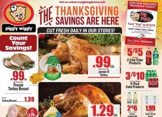 Piggly Wiggly Weekly Ad Nov 17 – Nov 25, 2021 (Thanksgiving Promotion Included)