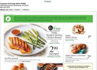 Publix Weekly Ad Nov 03 – Nov 09, 2021