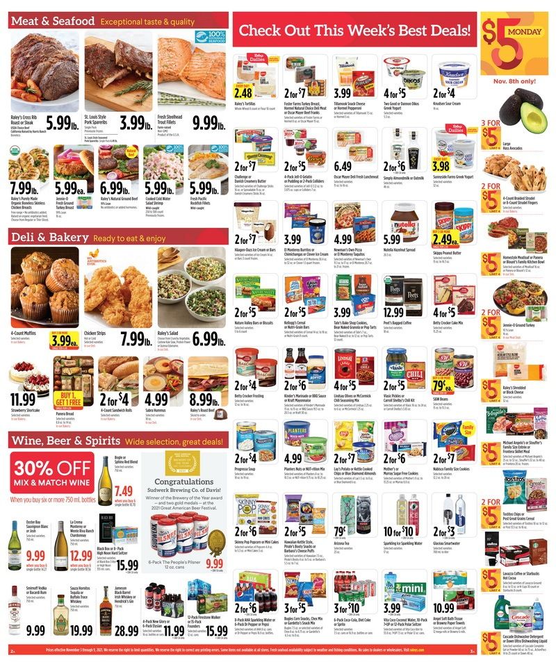 Raley's Supermarkets Weekly Ad Nov 03 – Nov 09, 2021