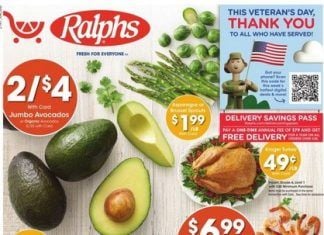 Ralphs Weekly Ad Nov 10 – Nov 16, 2021 (Black Friday Promotion Included)