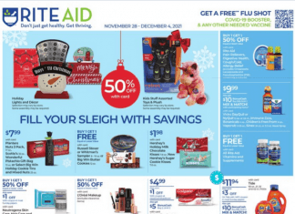 Rite Aid Weekly Ad Nov 28 – Dec 04, 2021