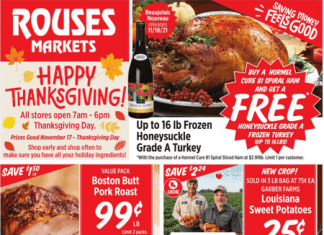 Rouses Weekly Ad Nov 17 – Nov 25, 2021 (Thanks-for-Giving Promotion Included)