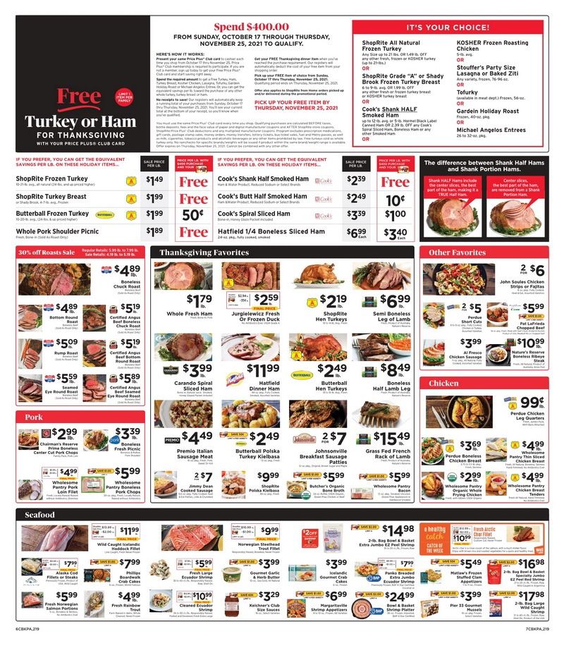 ShopRite Weekly Ad Nov 14 Nov 20, 2021 Promotion