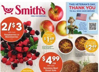 Smith’s Food and Drug Weekly Ad Nov 10 – Nov 16, 2021 (Black Friday Promotion Included)