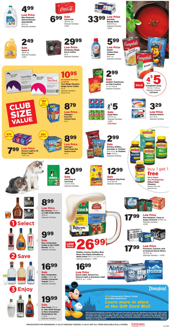 Stater Bros Weekly Ad Nov 03 Nov 09, 2021