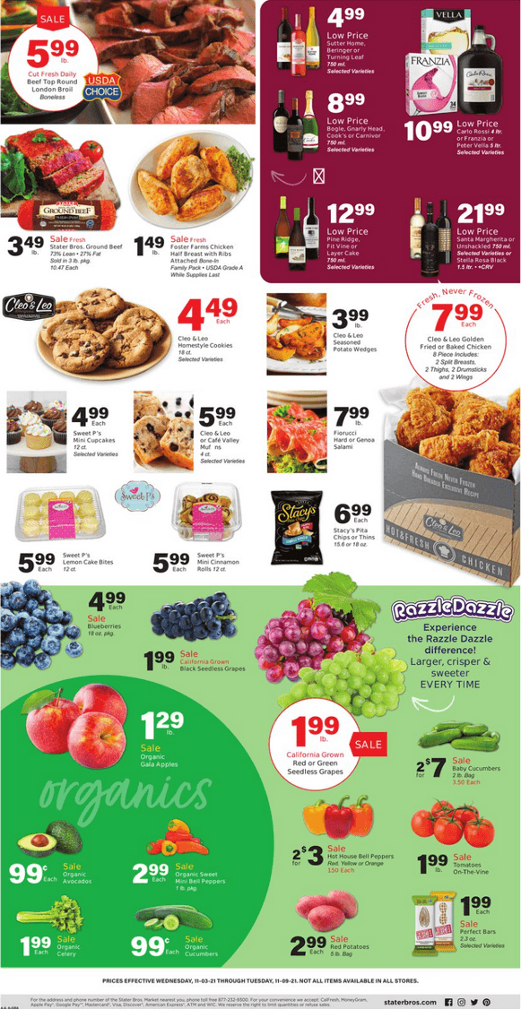 Stater Bros Weekly Ad Nov 03 Nov 09, 2021