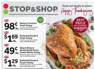 Stop & Shop Weekly Ad Nov 19 – Nov 25, 2021 (Thanks-for-Giving Promotion Included)