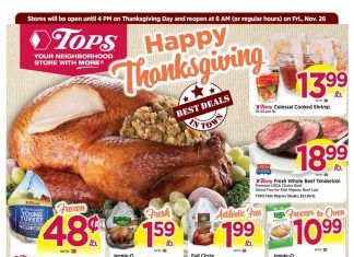 Tops Weekly Sale Nov 21 – Nov 27, 2021 (Thanks-for-Giving Promotion Included)