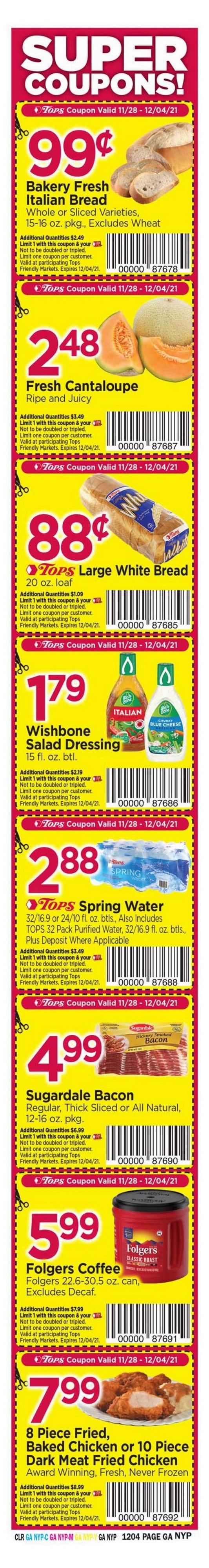Tops Weekly Ad Nov 28 Dec 04, 2021