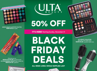 Ulta Beauty Black Friday Ad Nov 14 – Nov 27, 2021