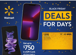 Walmart Black Friday Sale Nov 22 – Nov 28, 2021