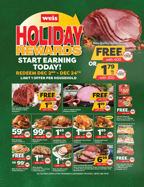 Weis Markets Christmas Eve Hours 