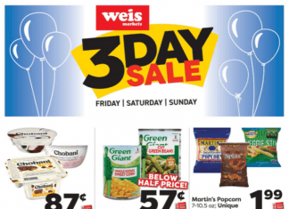 Weis Markets Three Day Ad Nov 05 – Nov 07, 2021