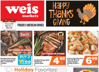 Weis Markets Weekly Ad Nov 10 – Nov 18, 2021