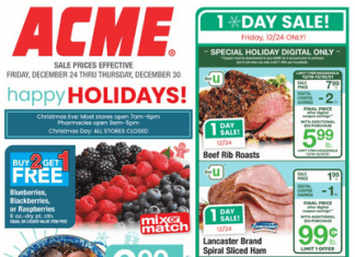 ACME Weekly Ad Dec 24 – Dec 30, 2021