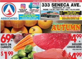 Associated Supermarkets Weekly Ad Dec 03 – Dec 09, 2021