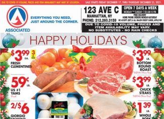 Associated Supermarkets Weekly Ad Dec 17 – Dec 23, 2021