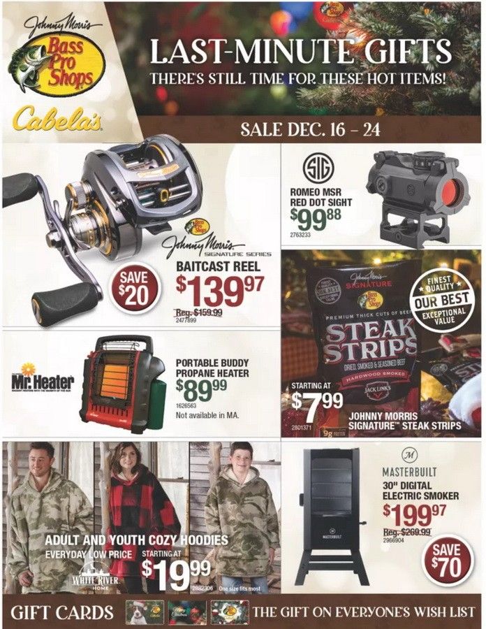 Bass Pro Shops Christmas Flyer Dec 16 Dec 24, 2021