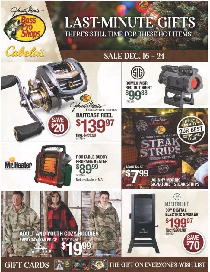 Bass Pro Shops Christmas Flyer Dec 16 Dec 24, 2021