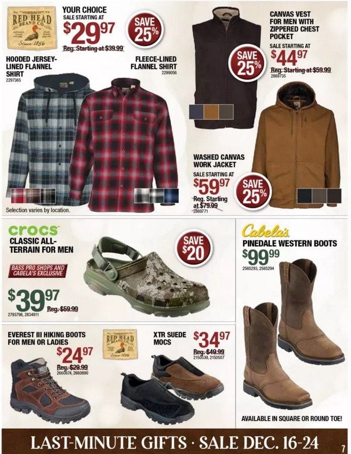 Bass Pro Shops Christmas Flyer Dec 16 Dec 24, 2021