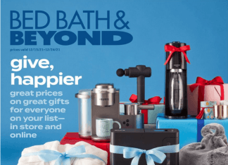 Bed Bath & Beyond Holiday Ad Dec 13 – Dec 24, 2021