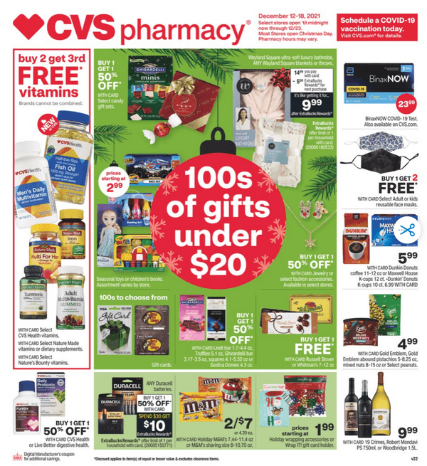 CVS Weekly Ad Dec 12 Dec 18, 2021