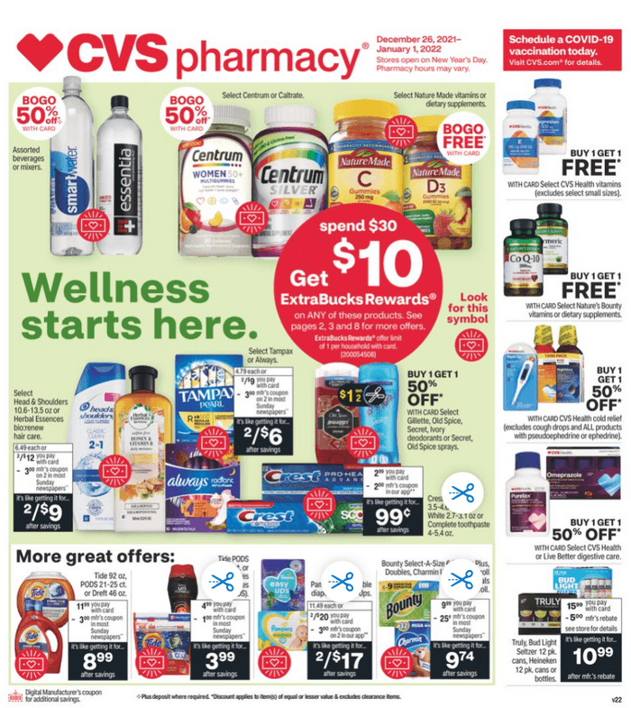 CVS Weekly Ad Dec 26, 2021 Jan 01, 2022