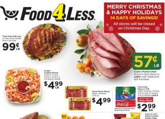 Food 4 Less Weekly Ad Dec 15 – Dec 28, 2021 (Christmas Promotion Included)