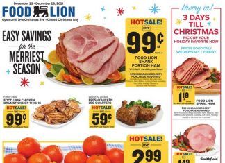 Food Lion Weekly Ad Dec 22 – Dec 28, 2021 (Christmas Promotion Included)